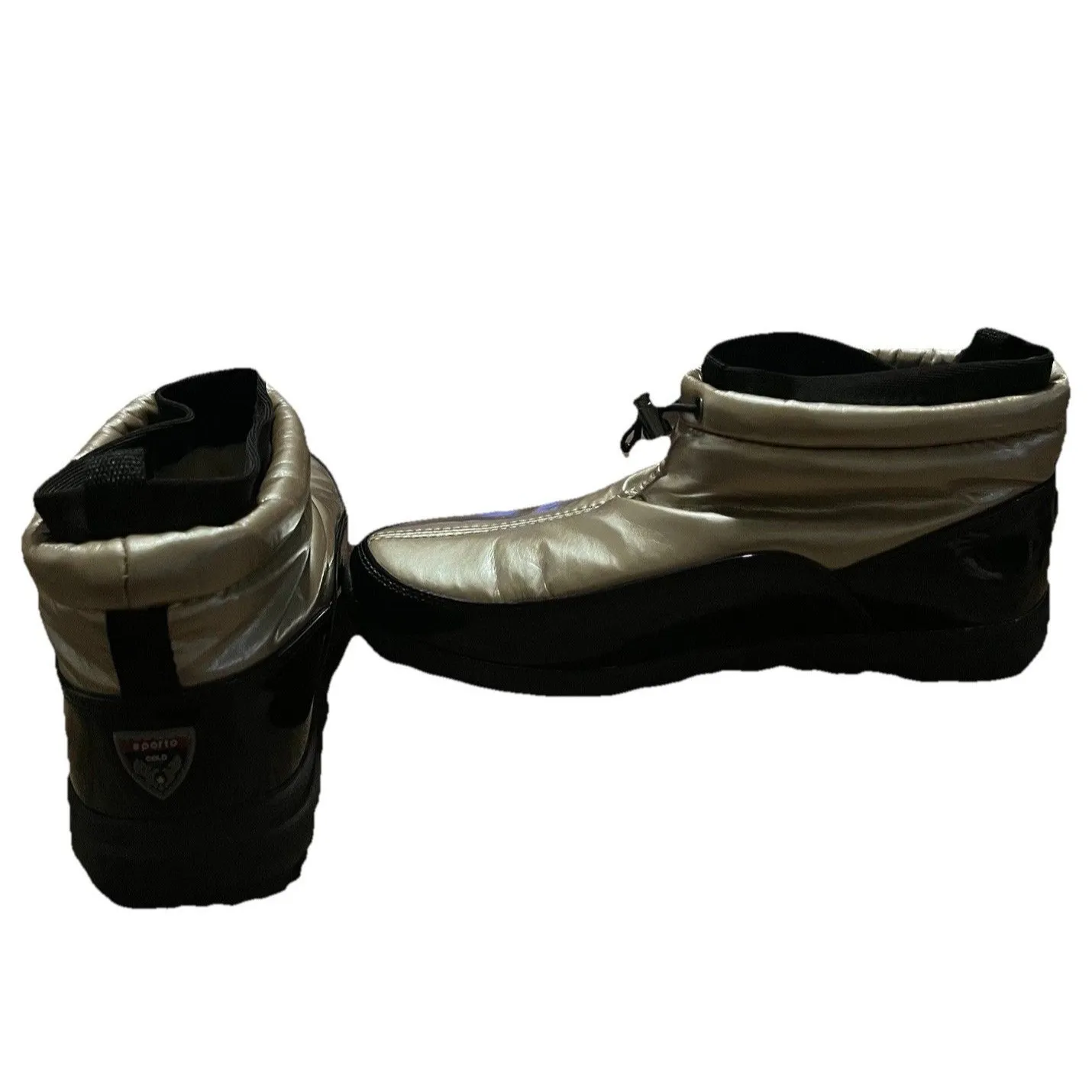 Sporto Eco System Tracy Waterproof Champagne & Black Snow Ankle Boots Women's 8 - Image 4
