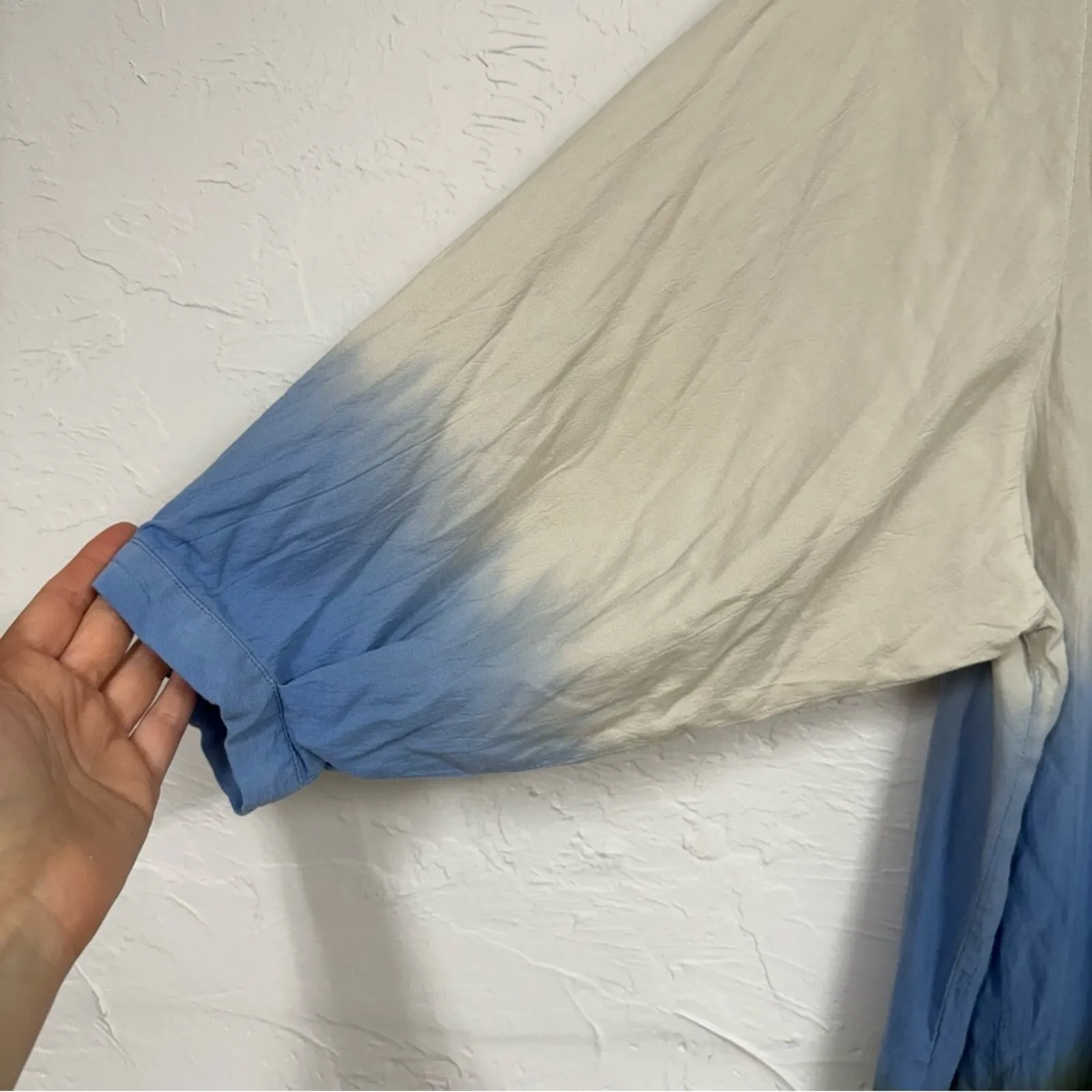 Rachel Comey Target Blue Green Ombré Button Down Shirt Womens S Casual Beachy - Image 2