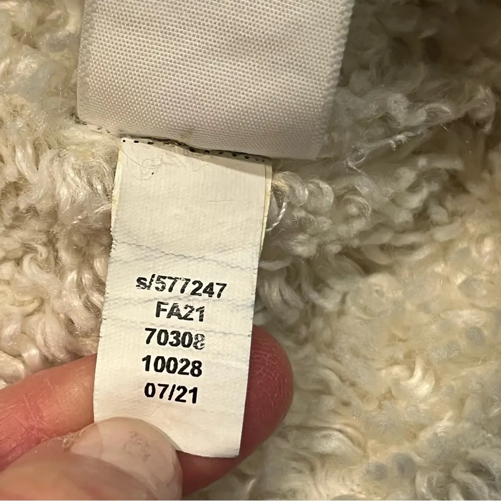 Ann Taylor LOFT Denim Sherpa Lined Trucker Jacket size Small - Image 11