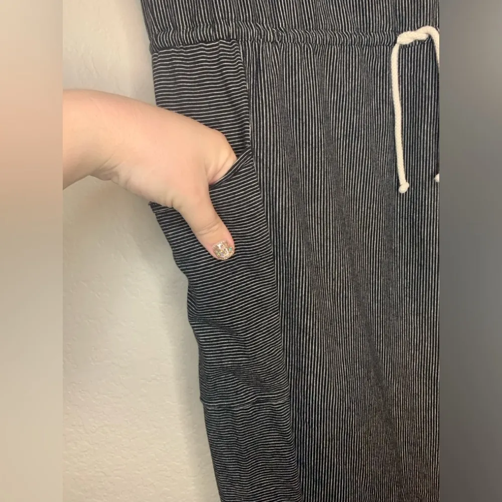 Marine Layer Lola Cocoon Dress Gray Stripe Size S - Image 7