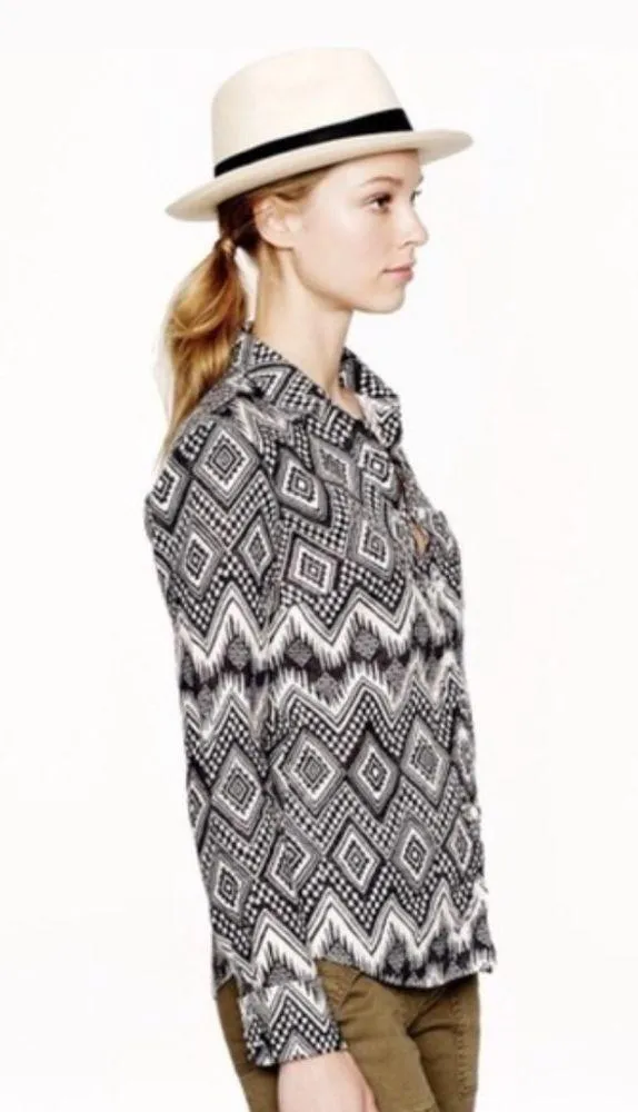 J.crew • boy fit diamond ikat linen shirt - Image 13