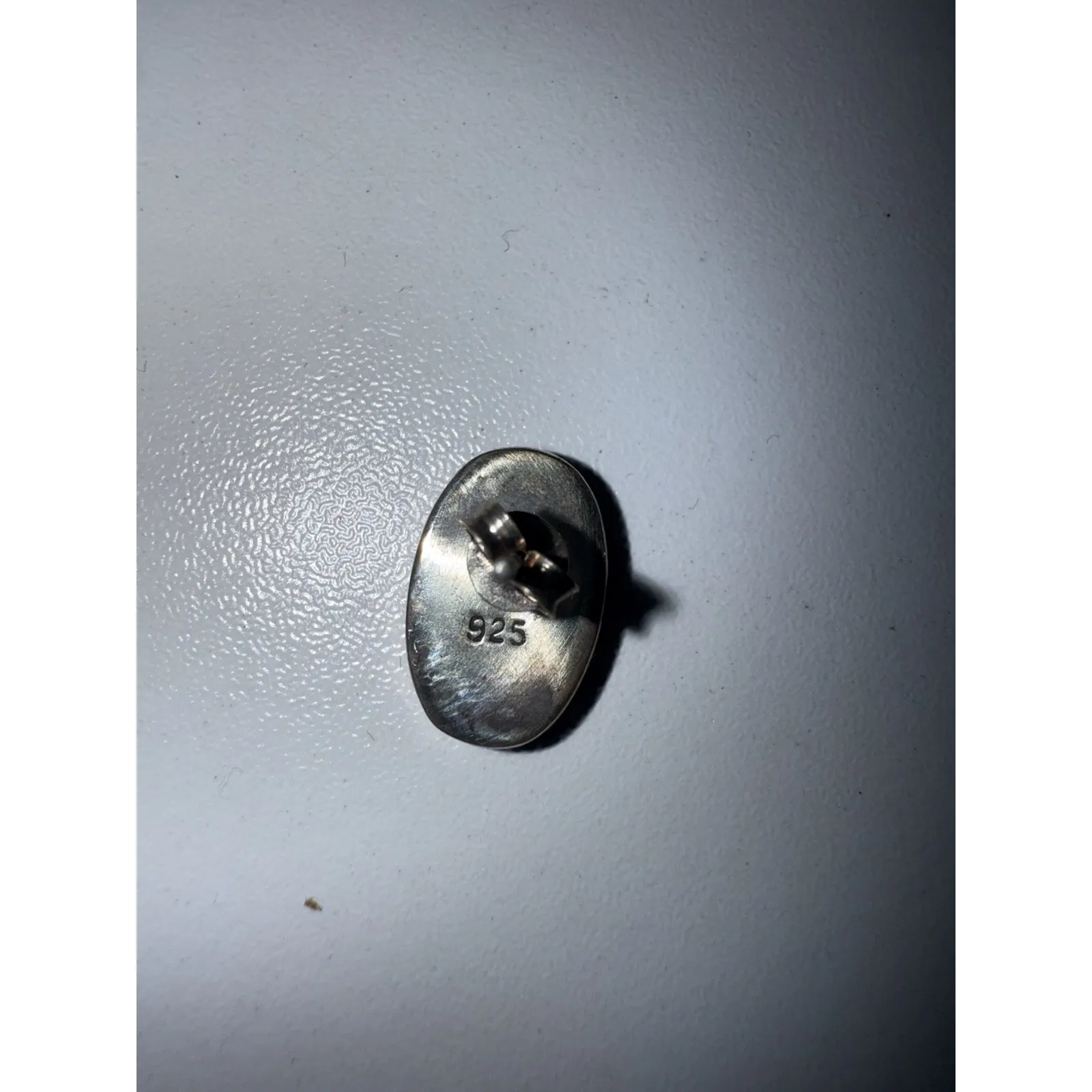 Sterling‎ Silver Black Onyx Cabochon Earrings 925 Oval - Image 3