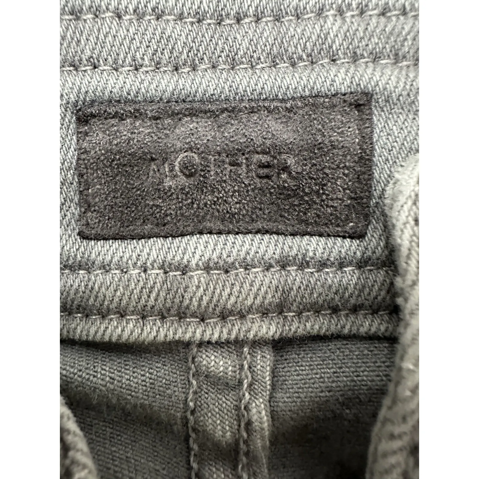 Mother Swooner Exposed Snap Jeans Green‎ Denim Size 24 | High Rise Skinny Green - Image 4