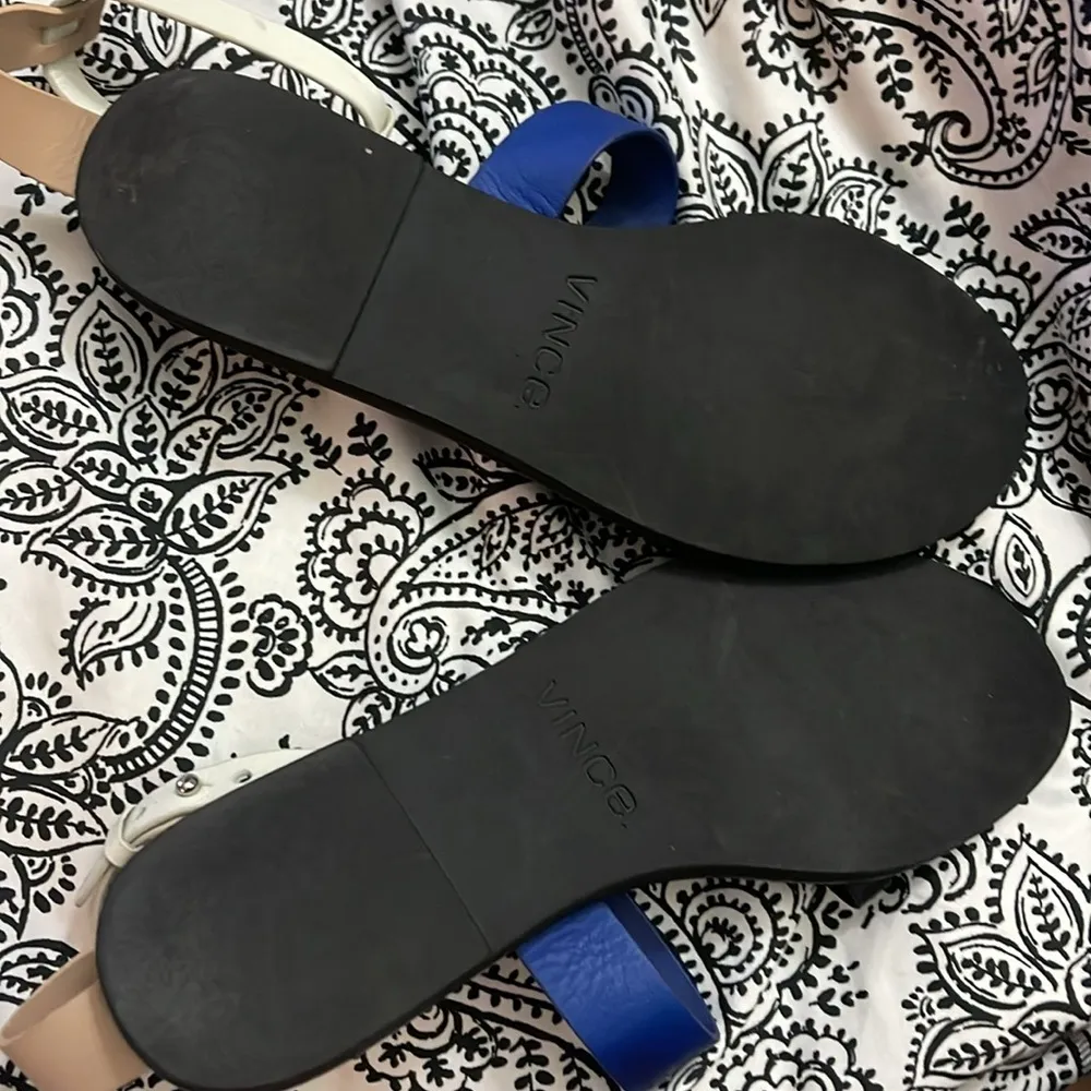 Vince Santa Cruz strappy sling back Leather Thong Sandal - Image 3