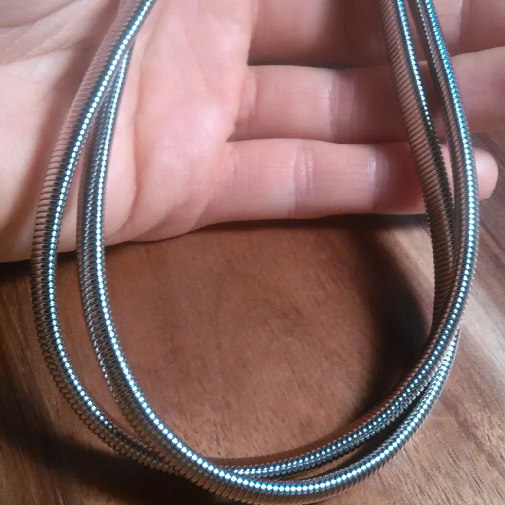 Stainless Steel Double Row Choker Necklace - Image 10