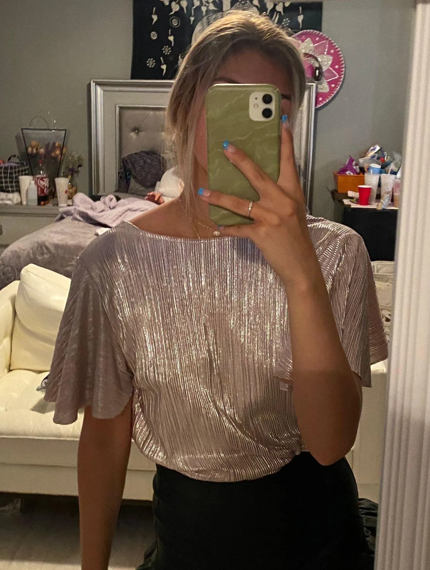 Pink sparkly top - Image 2