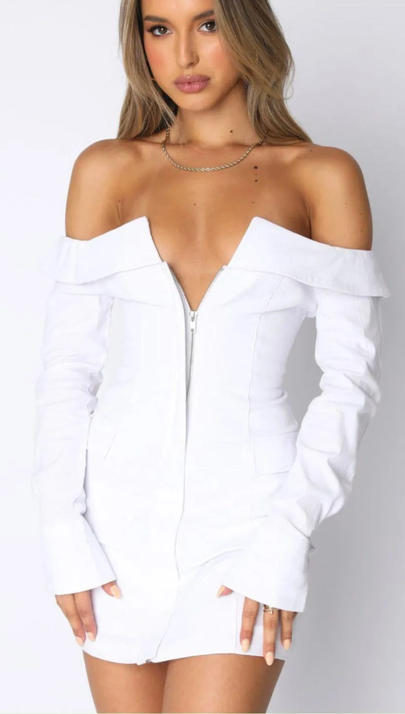 Life’s a Party White Mini Dress - Image 2