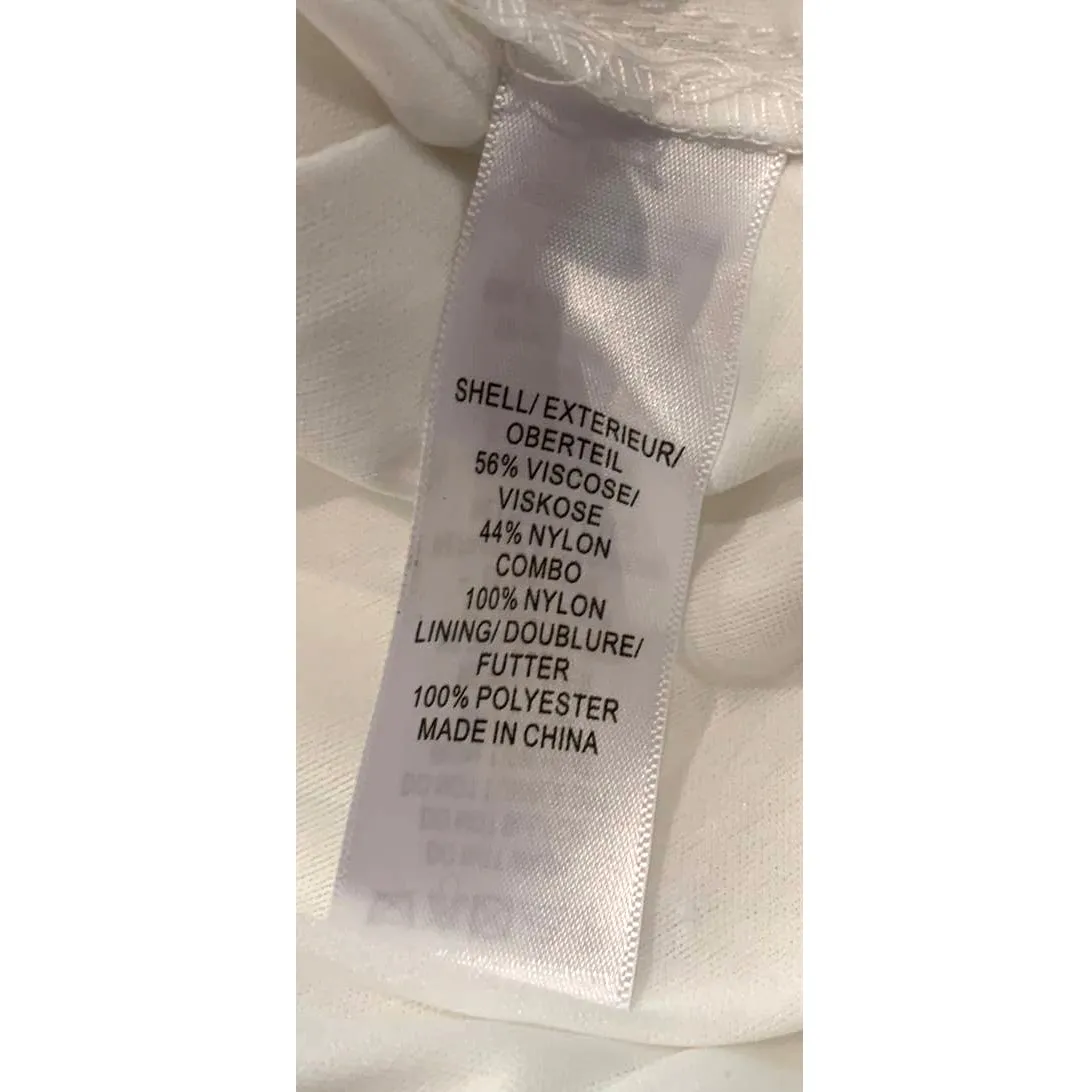 ADRIANNA PAPELL Sleeveless Lace Overlay Illusion Gown Size US/14 - Image 10