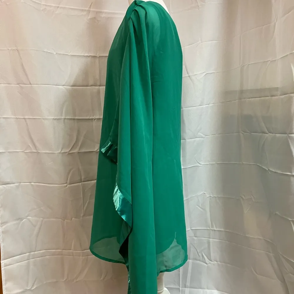 VENUS One Shoulder Dress in Green - Image 2