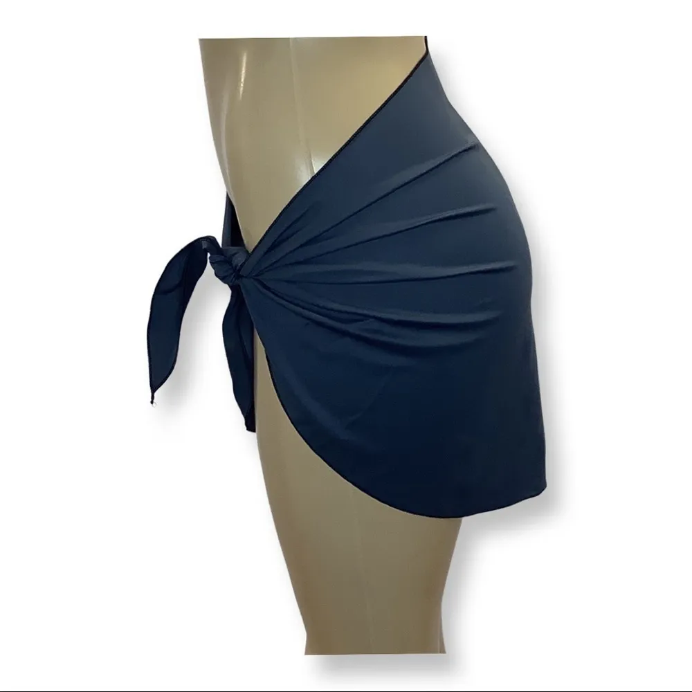 Zuliana Dark Grey Spandex Cover Up/Sarong Skirt. Made In USA. New With Tags, Gray Size undefined - Image 2