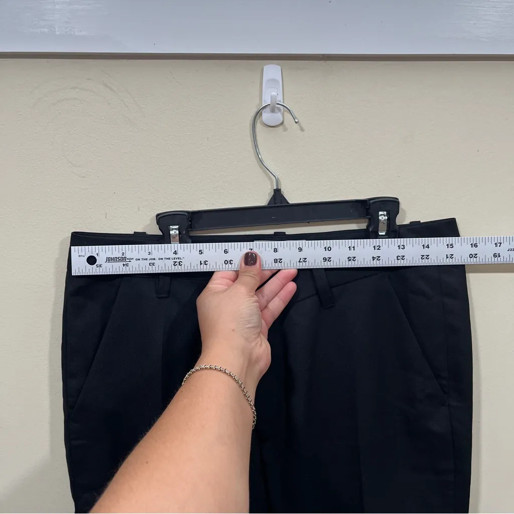 NWT Zadig & Voltaire Vanille Lyocell Black Pants raw hem size 38 TISSU ITALIEN - Image 2