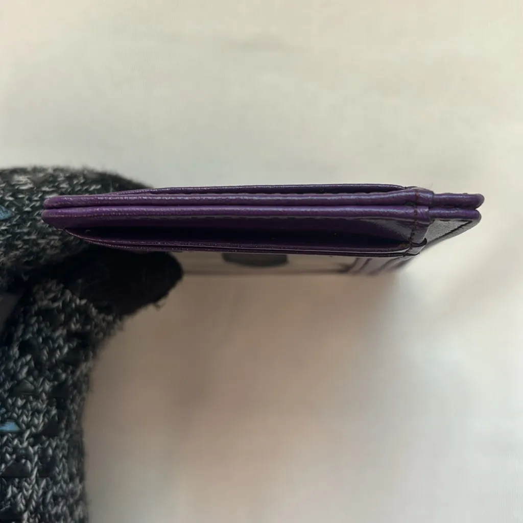 Gold Horse Card Holder – Purple – EUC - Image 5