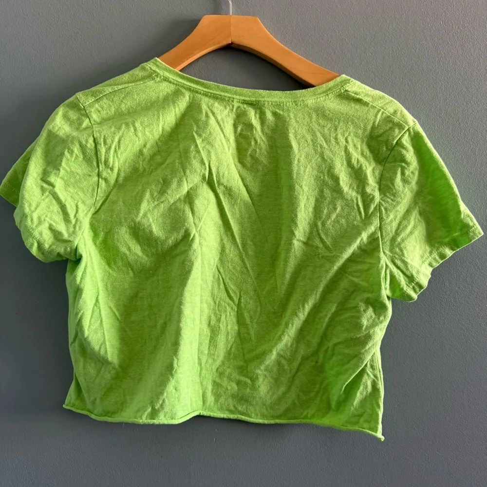 Harley Davidson Chartreuse Crop Top Green Size M - Image 5