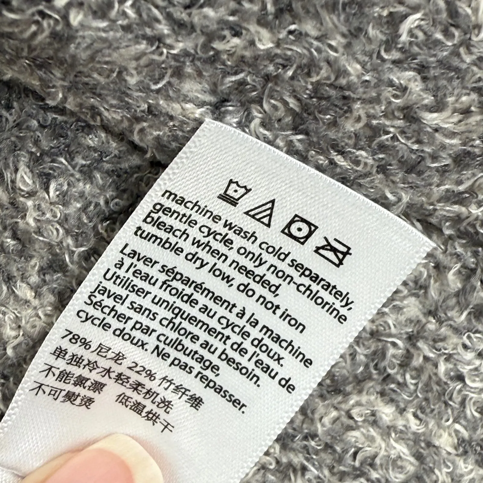 Barefoot Dreams CozyChic Lite Montecito Cardi Graphite Stone Cardigan Size S - Image 8