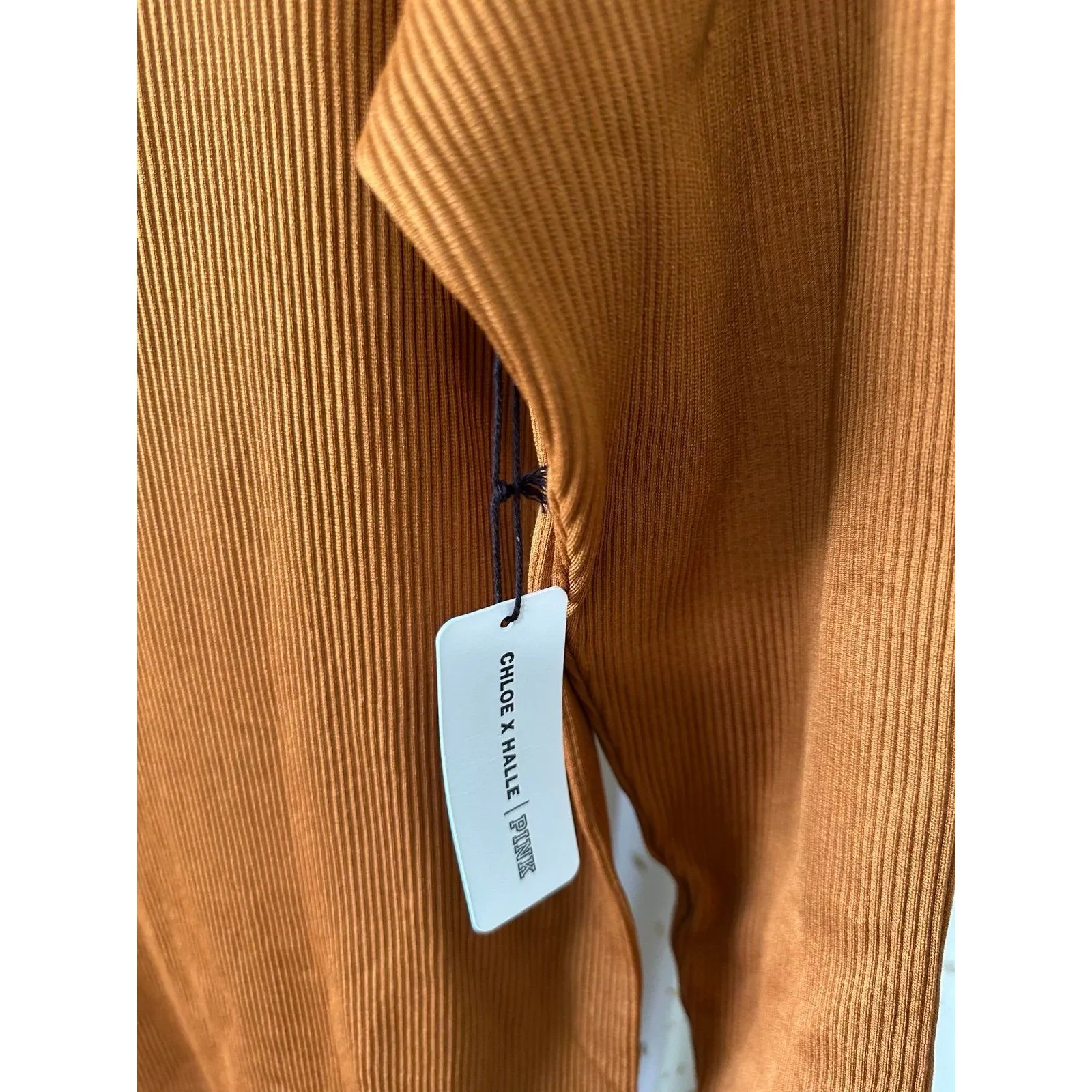 NWT Victoria's Secret PINK x Chloe Halle Stretch Ribbed Bodycon Midi Dress XXL - Image 5