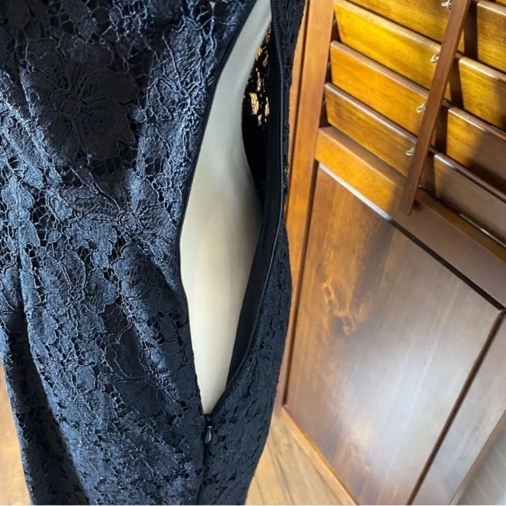 WAYF Spencer Black Lace Puff Sleeve Mini Dress - Image 9