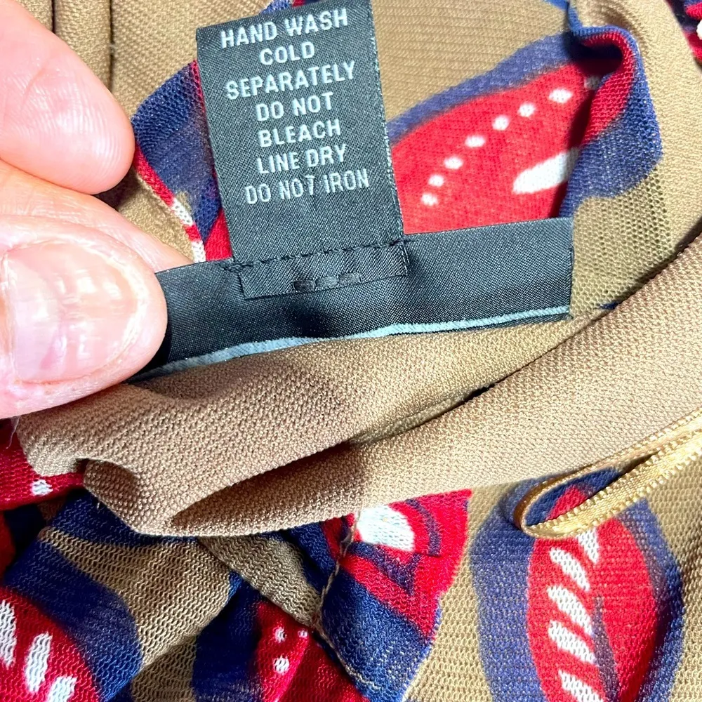 INC INTERNATIONAL CONCEPTS Brown Red Floral Print long Sleeve A - Image 7