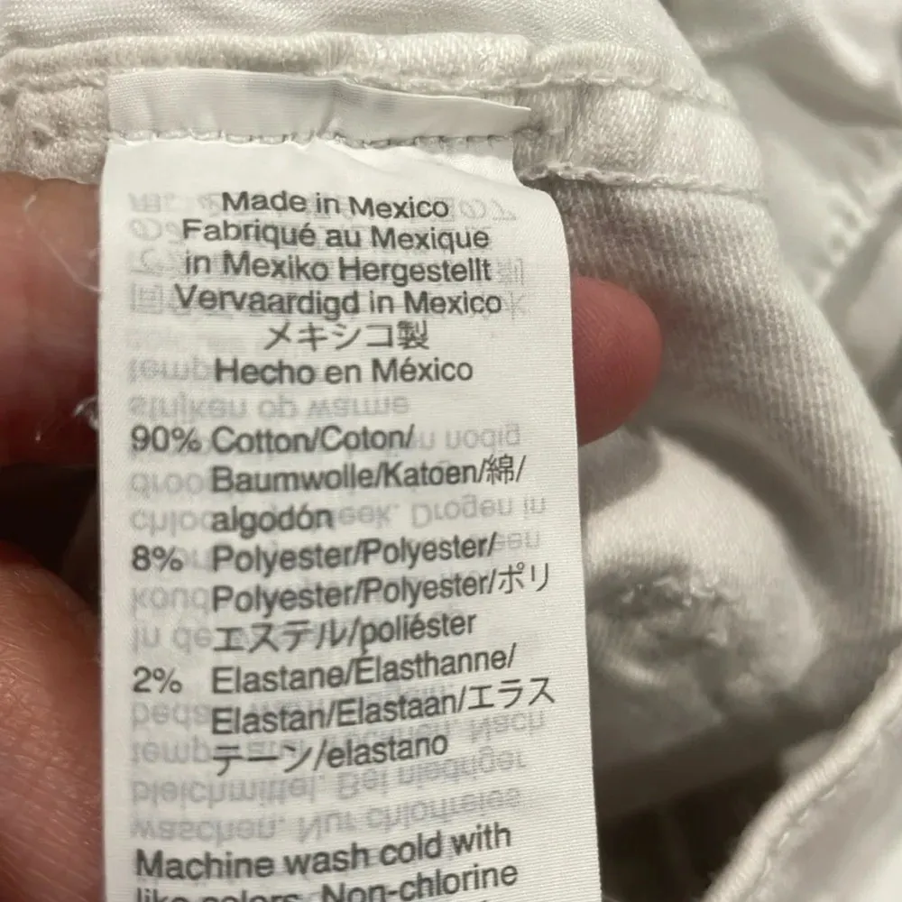 Madewell 10" High-Rise Skinny Crop Jeans in Pure White: Button-Front Edition 26 - Image 8