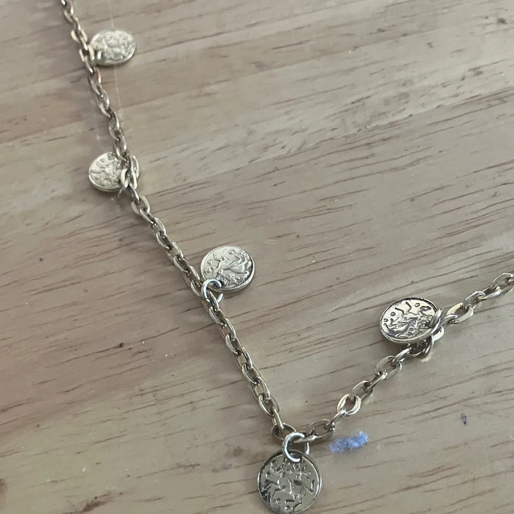 Chic Gold Coin Necklace 22” - Image 2