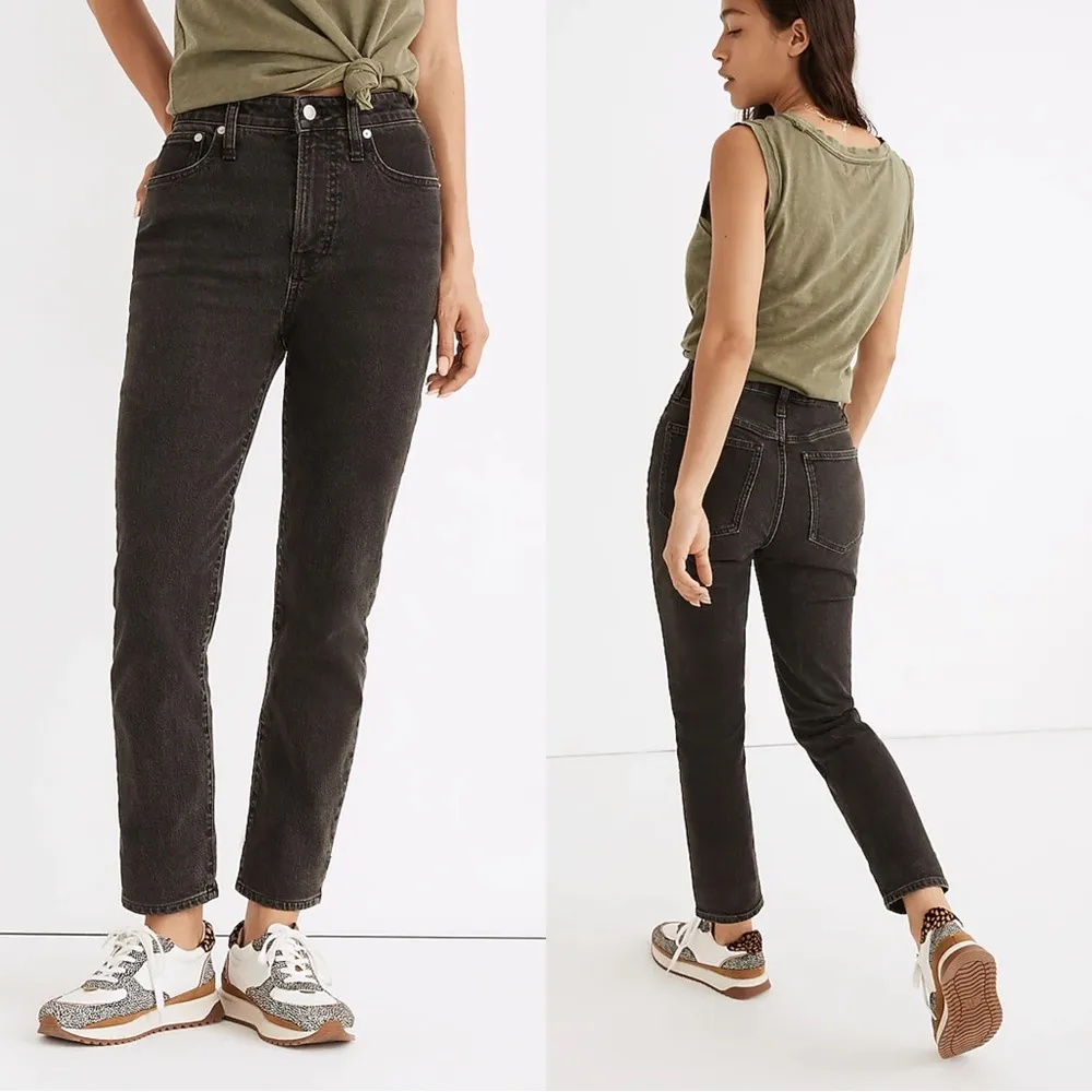 Madewell • The Curvy Perfect Vintage Jean slim tapered mom black Lunar Wash - Image 12