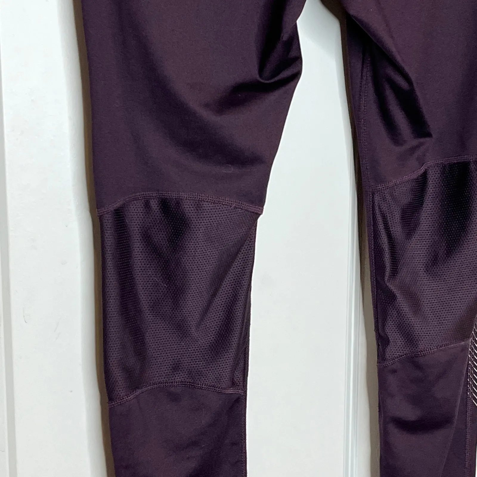 Nike Dri Fit SMALL Womens Leggings Dark Purple Athletic Workout Gym Running - Image 6