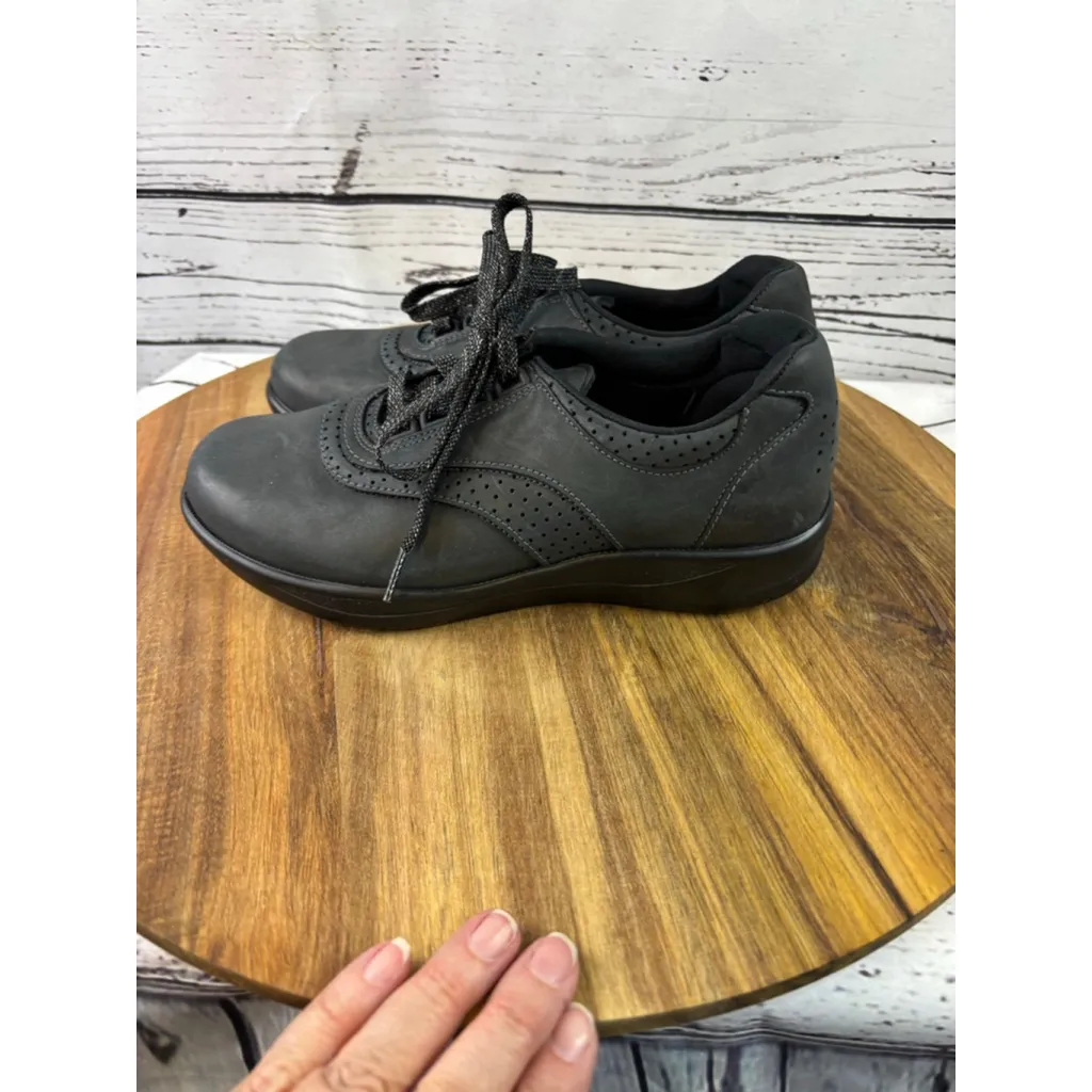 Women's SAS Black Leather Lace - Image 7