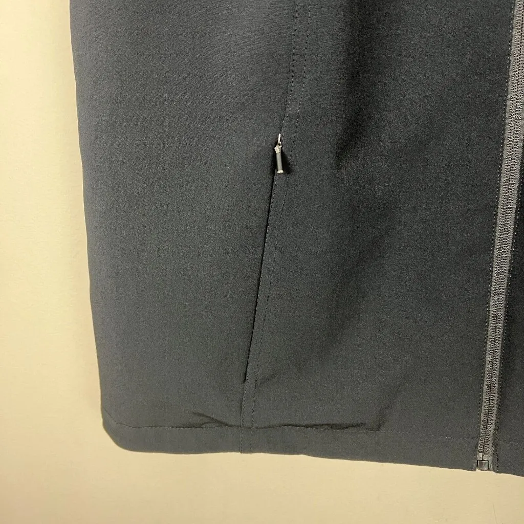 J Jill Fit Vest Women XL Black Faux Fur Sherpa Lined Full Zip Sleeveless Pockets - Image 3