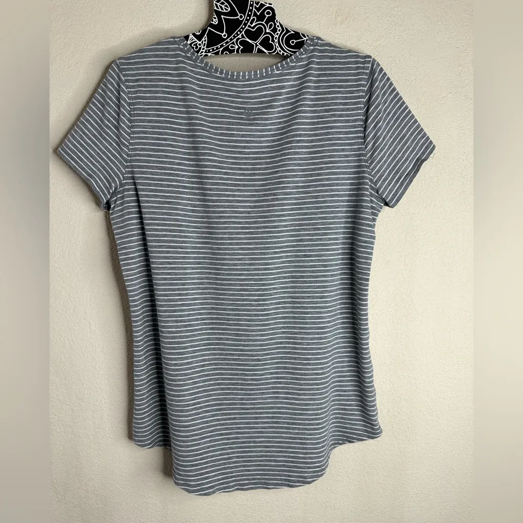 Lululemon Love Crew III Modern Stripe Heathered Medium Grey White - Image 3