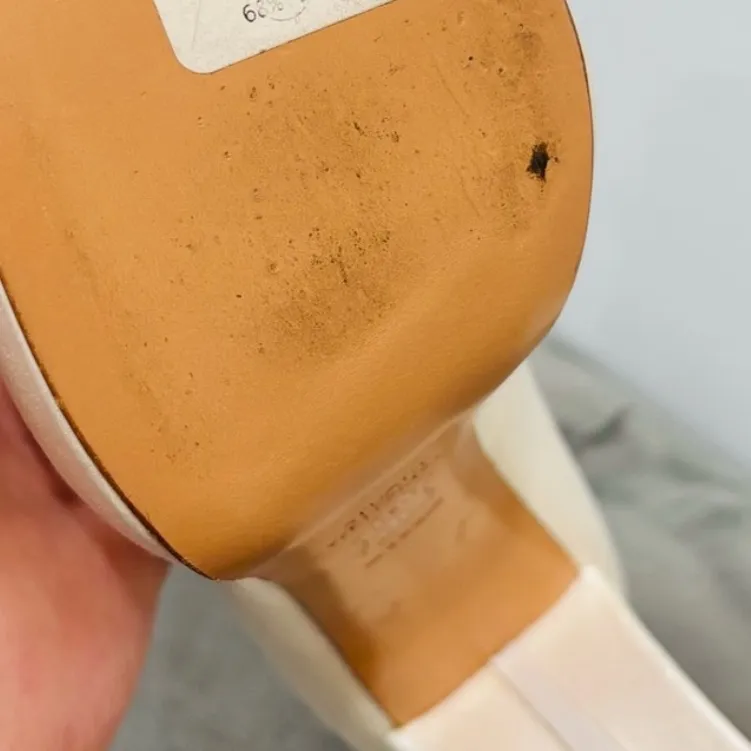 Stuart Weitzman White Satin Platform High Heels - Image 13