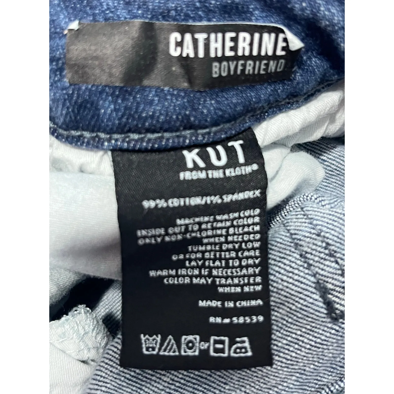 Kut From The Kloth Jeans Size 6 Boyfriend Mid Rise Distressed Cropped Festival - Image 7