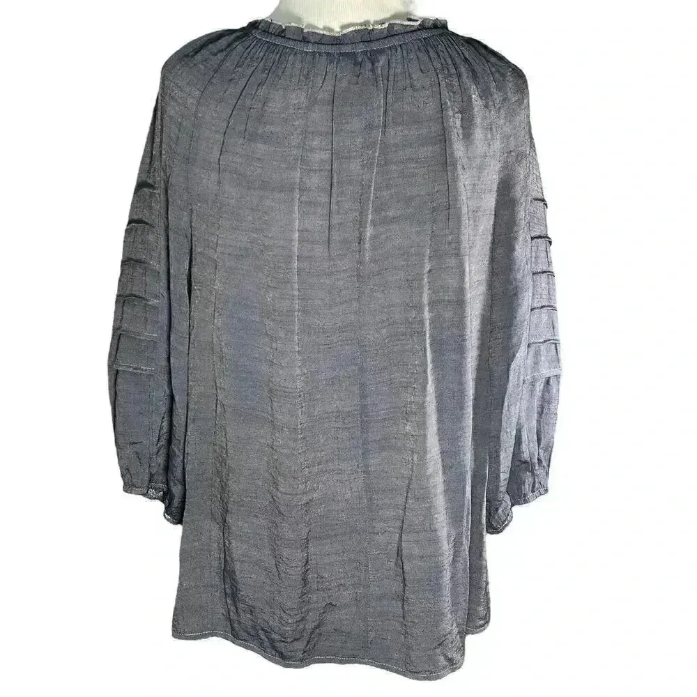 Unique spectrum Unique‎ Spectrum Blue Long Sleeve Top Small - Image 2