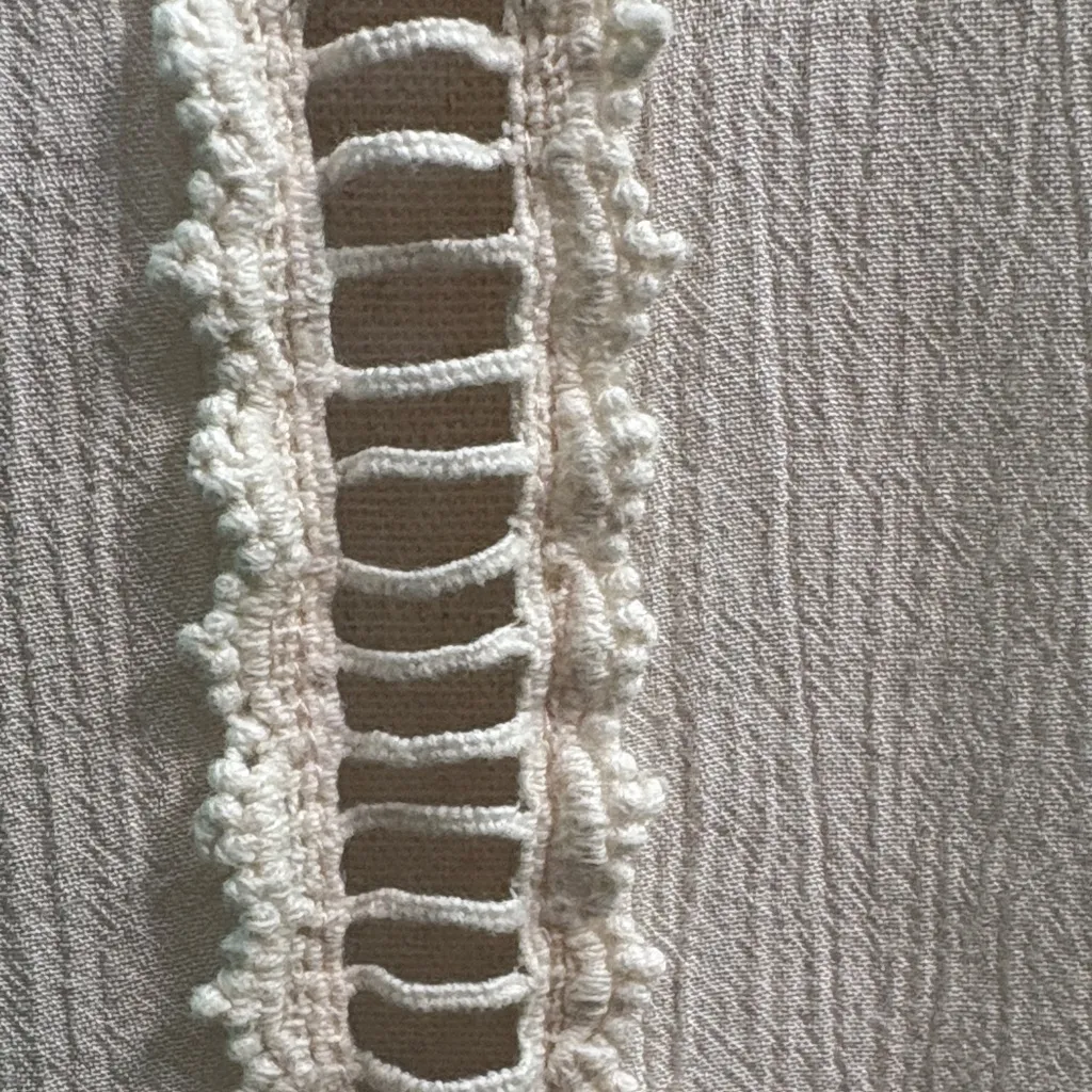 Maurice's  Ivory Crochet long Drape Vest with pockets! - Image 10