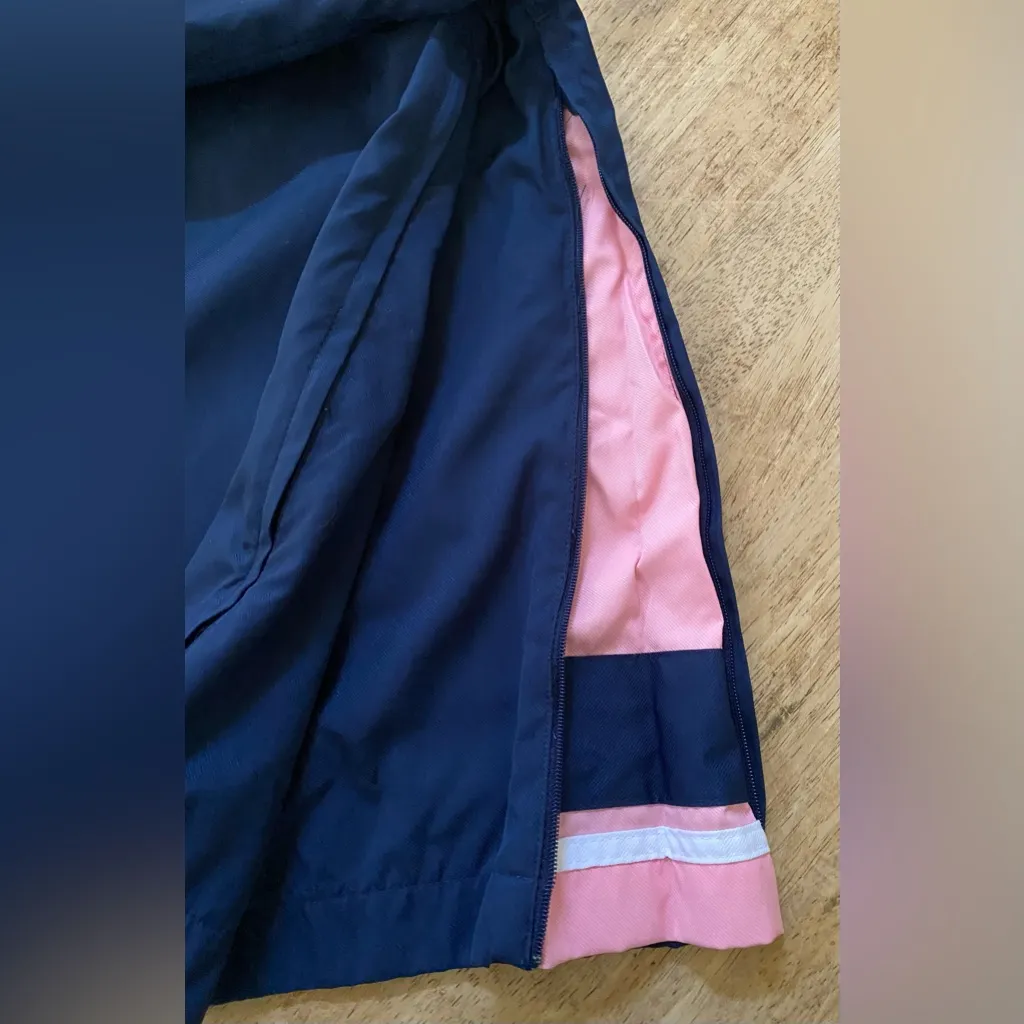 Nike Women’s‎ Sz XXL (20-22) Navy/Pink Poly Open Hem Windbreaker Pants - Image 8