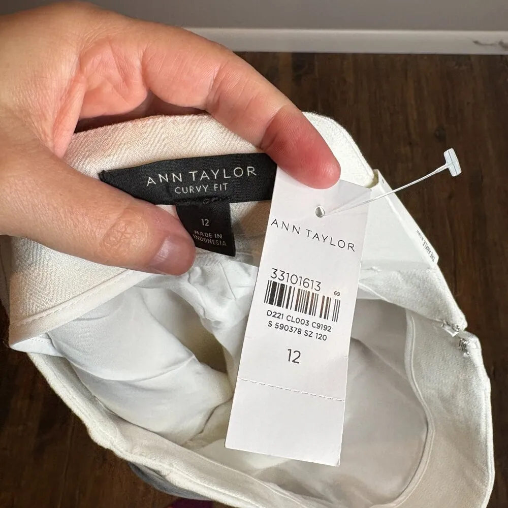 NWT Ann Taylor off white The Ankle Curvy dress pants - Image 5