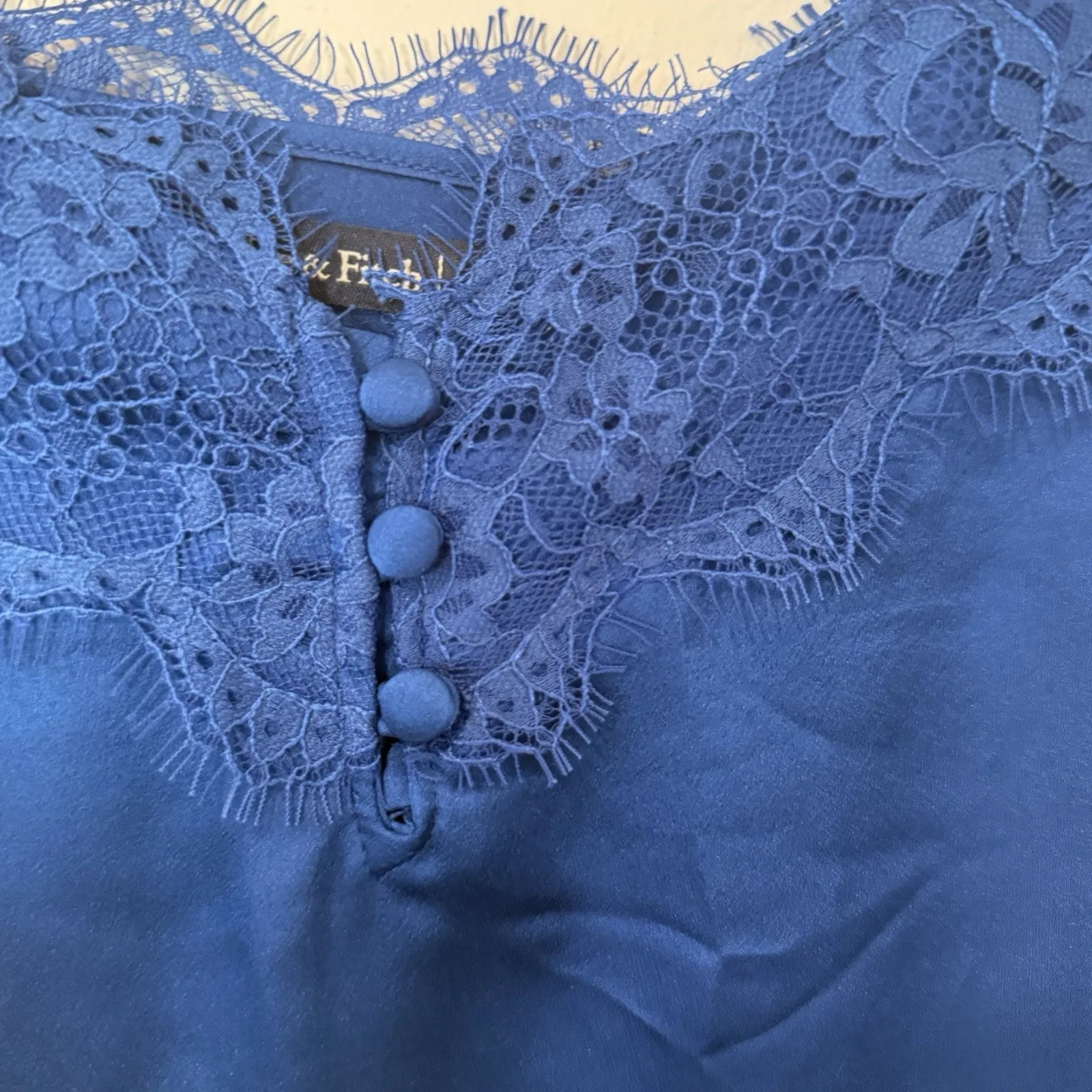 Y2K Abercrombie & Fitch Lace Trim Cami Spaghetti Strap Tank Top Medium Xx1366 - Image 4