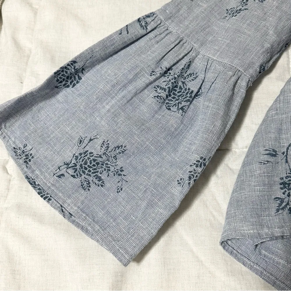 Zara Embroidered Cotton Poplin Shirt Size Large - Image 6