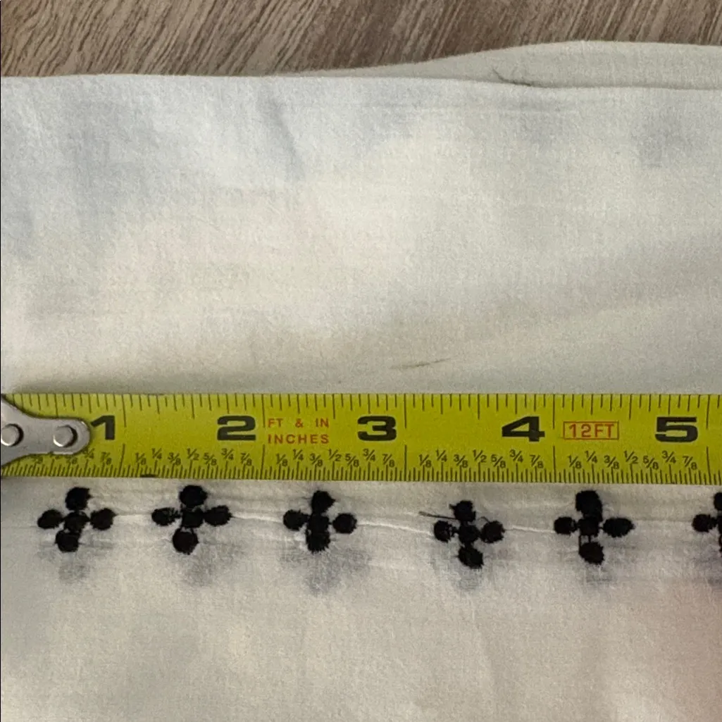 India Collection Emerson Fry Long Sleeve Button Down Pullover Blouse Top XS White - Image 11