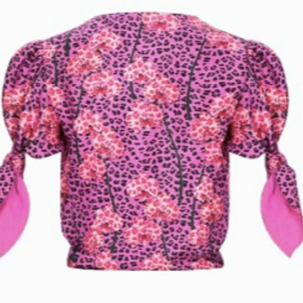 Borgo De Nor Patterned blouse pink Size 6 - Image 2