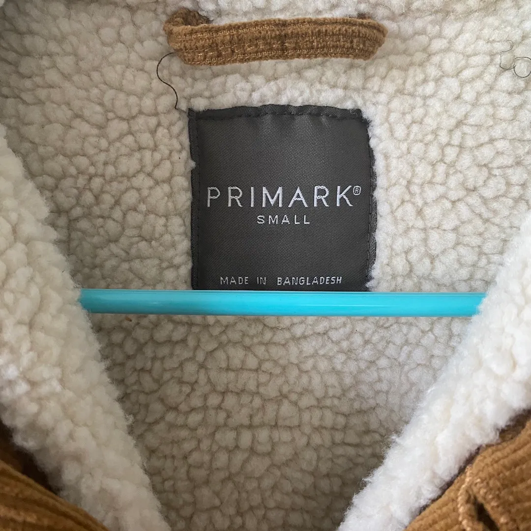 Primark Corduroy Brown Jacket SMALL - Image 4