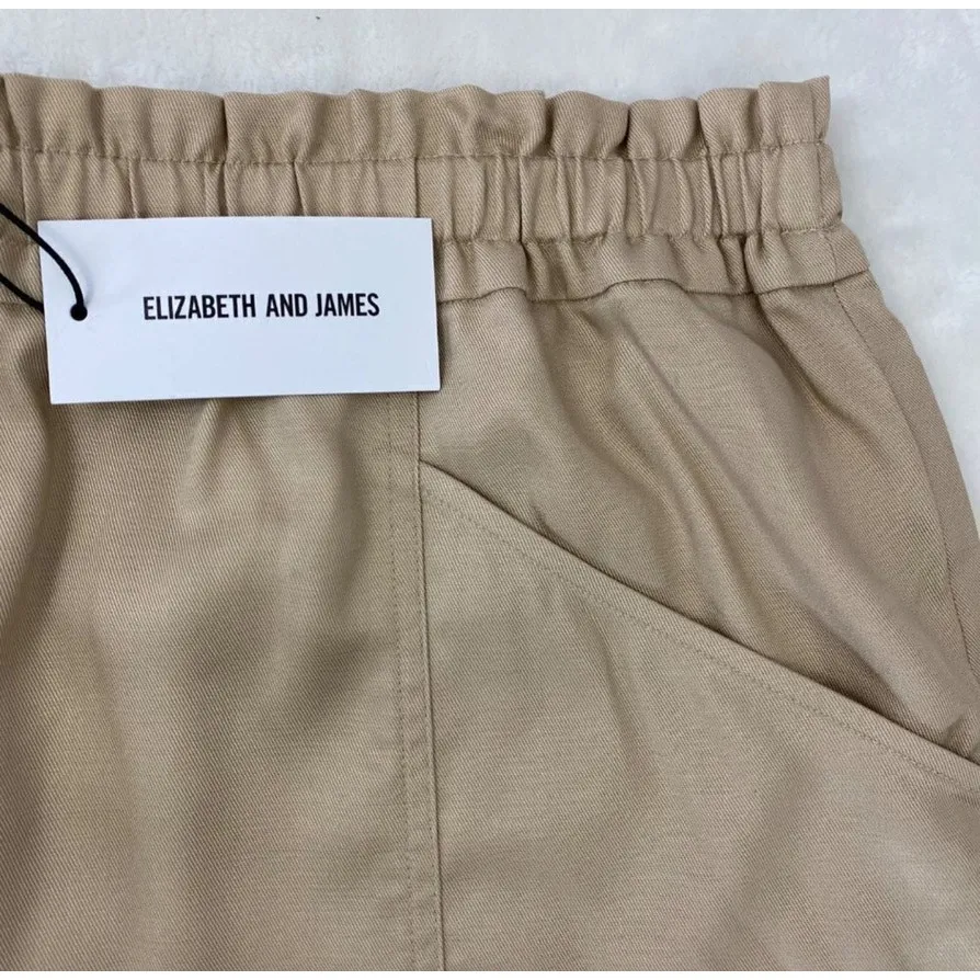 NWT Elizabeth and James Women's Beige‎ Casual Shorts Size XXL Summer Wear - Image 3