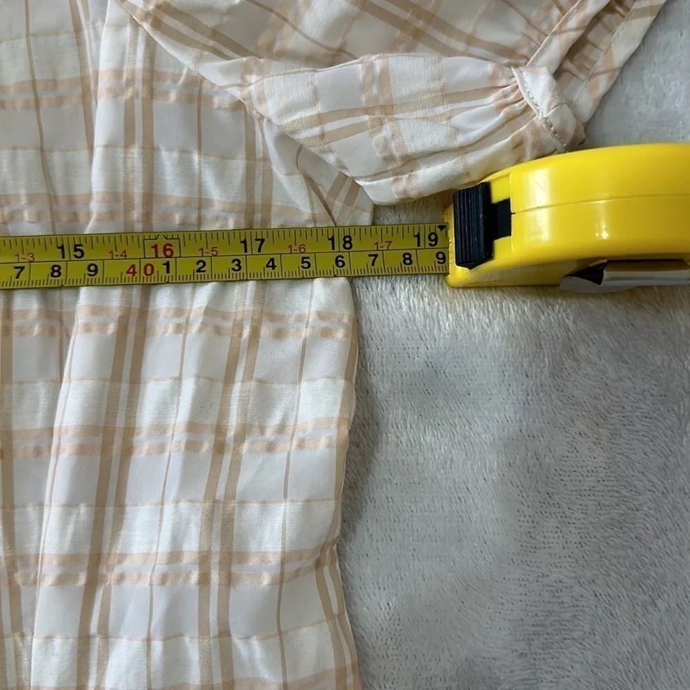 J Crew Plaid Puff Sleeves Top Size 6 NWOT - Image 6