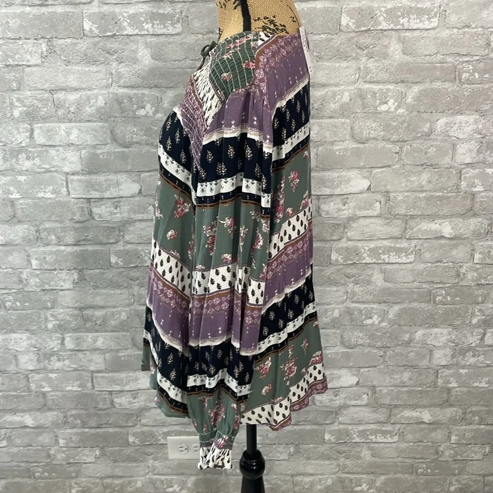 Maurices Patchwork Peasant Blouse - Image 4