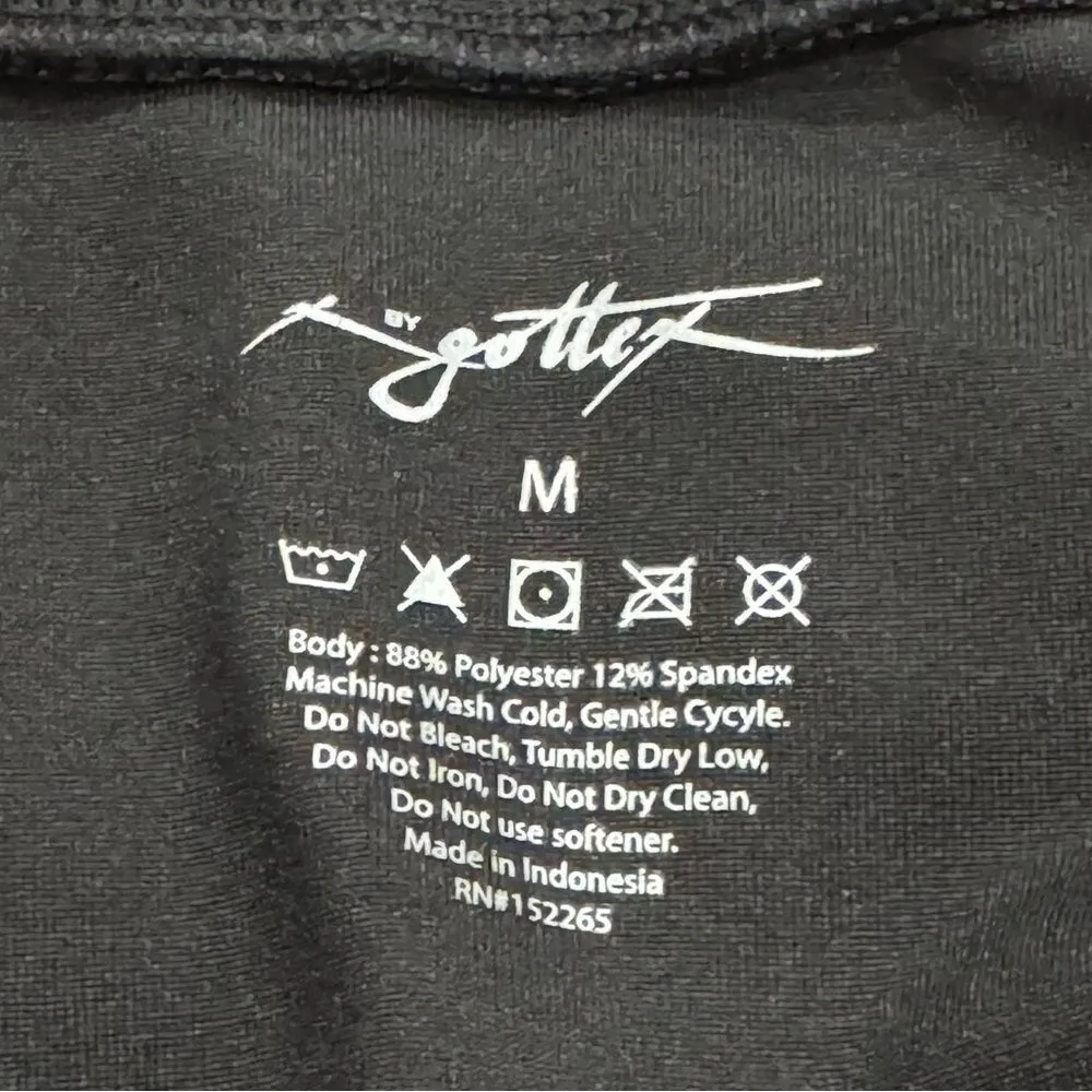 Gottex Black Zip Up Athletic Jacket Women’s Medium - Image 2