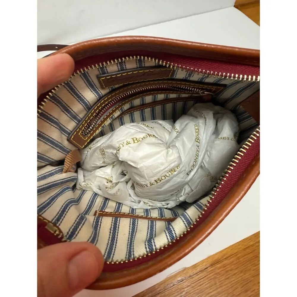 NEW! Dooney & Bourke Black Camden Pebblie Mini Hobo Leather Crossbody Bag - Image 4