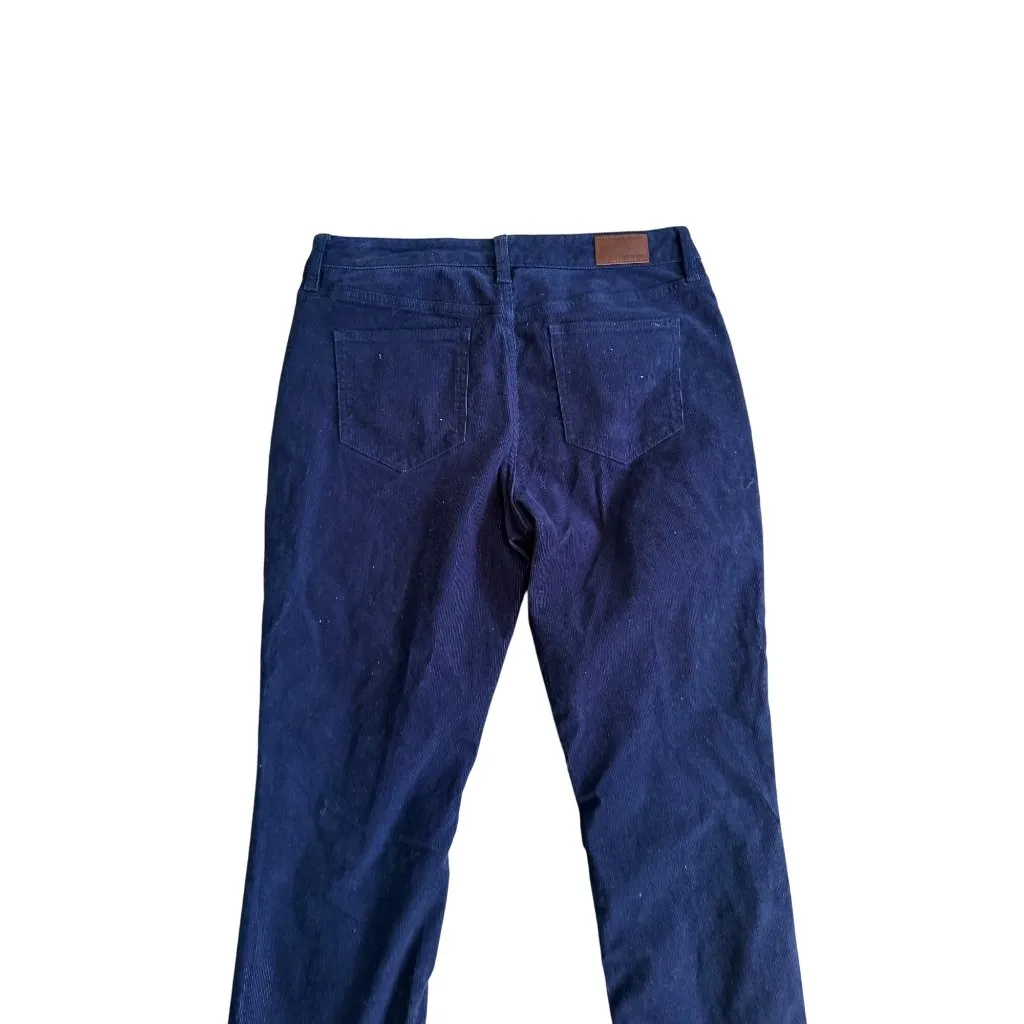 LANDS END Navy Blue Corduroy Straight Leg Pants Size 12 P - Image 6