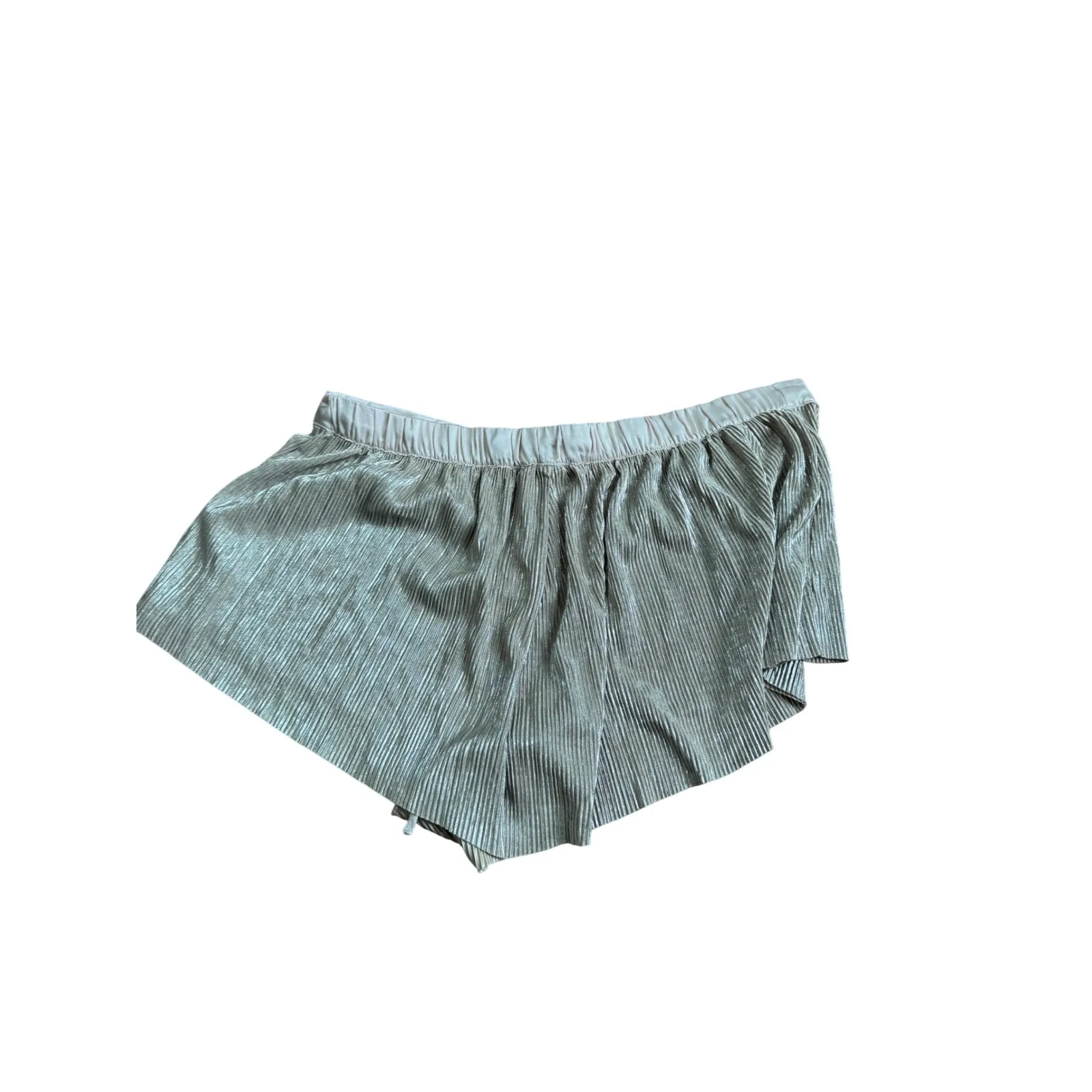 Victoria's Secret Sleep Shorts Size Large Pleated Lingerie Gold - Image 2