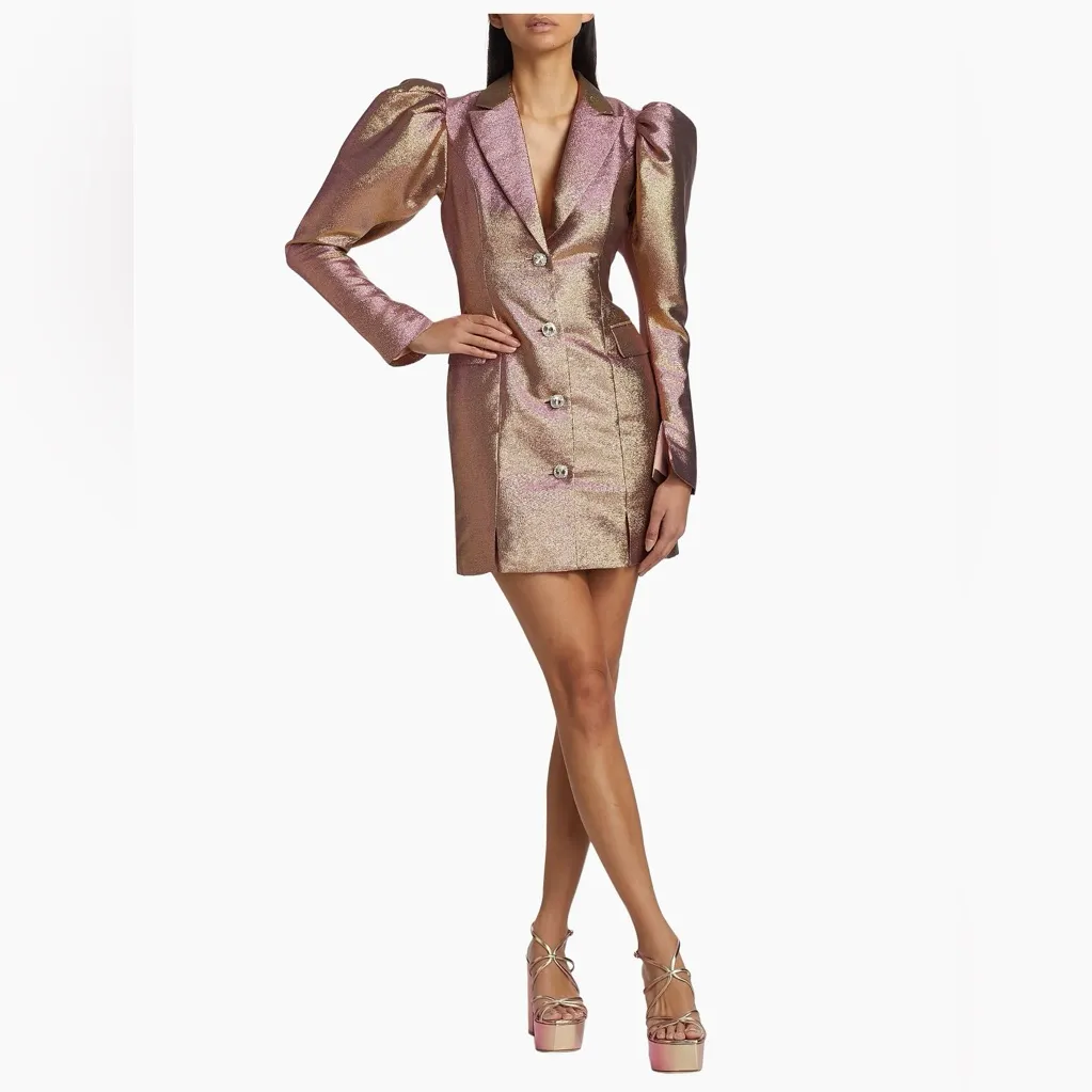 NEW Rotate Birger Christensen Fonda Metallic Puff - Image 3