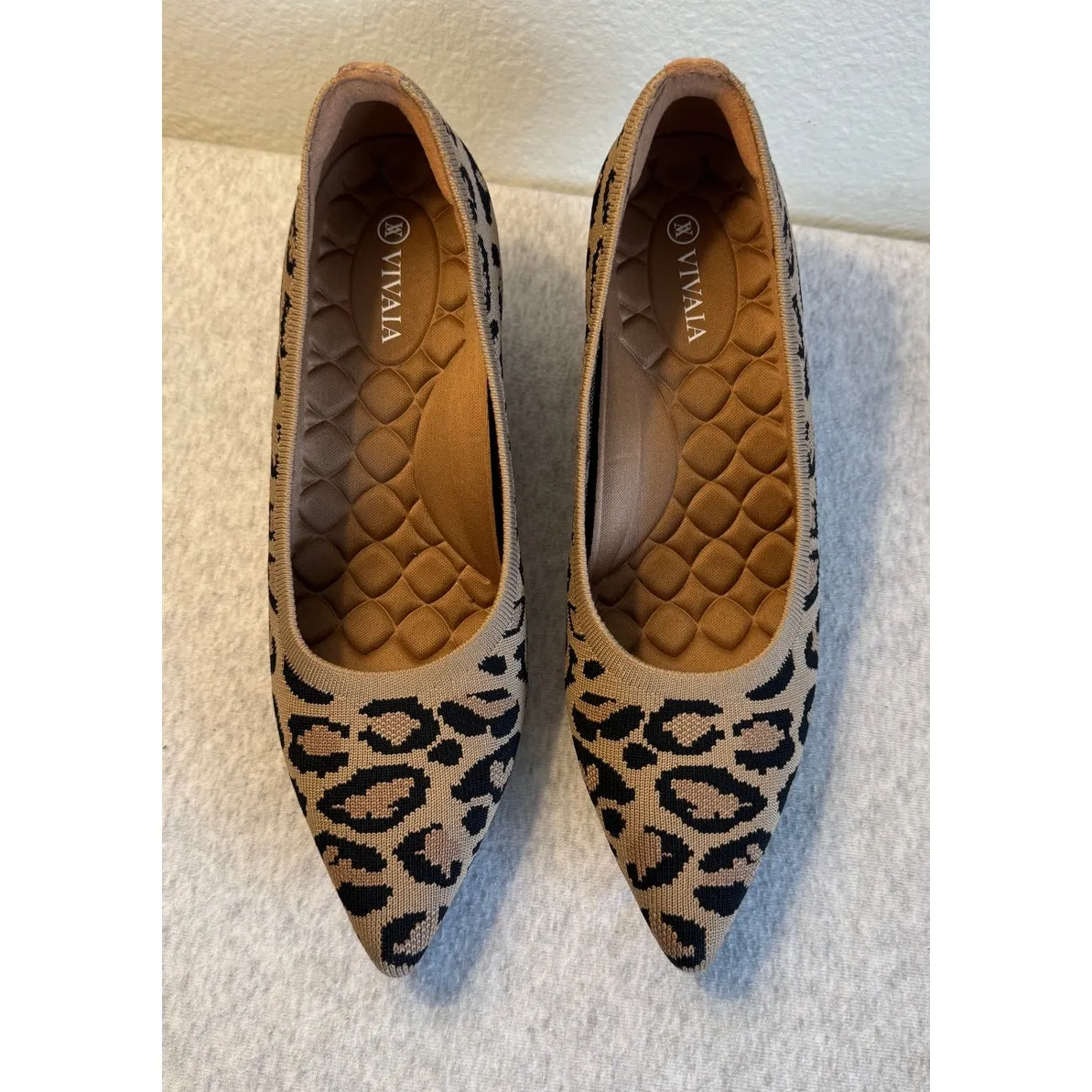 NWOT Vivaia Pointed-Toe Wedge (Aria Wedge Pro) in Dark Leopard Size 8 - Image 2