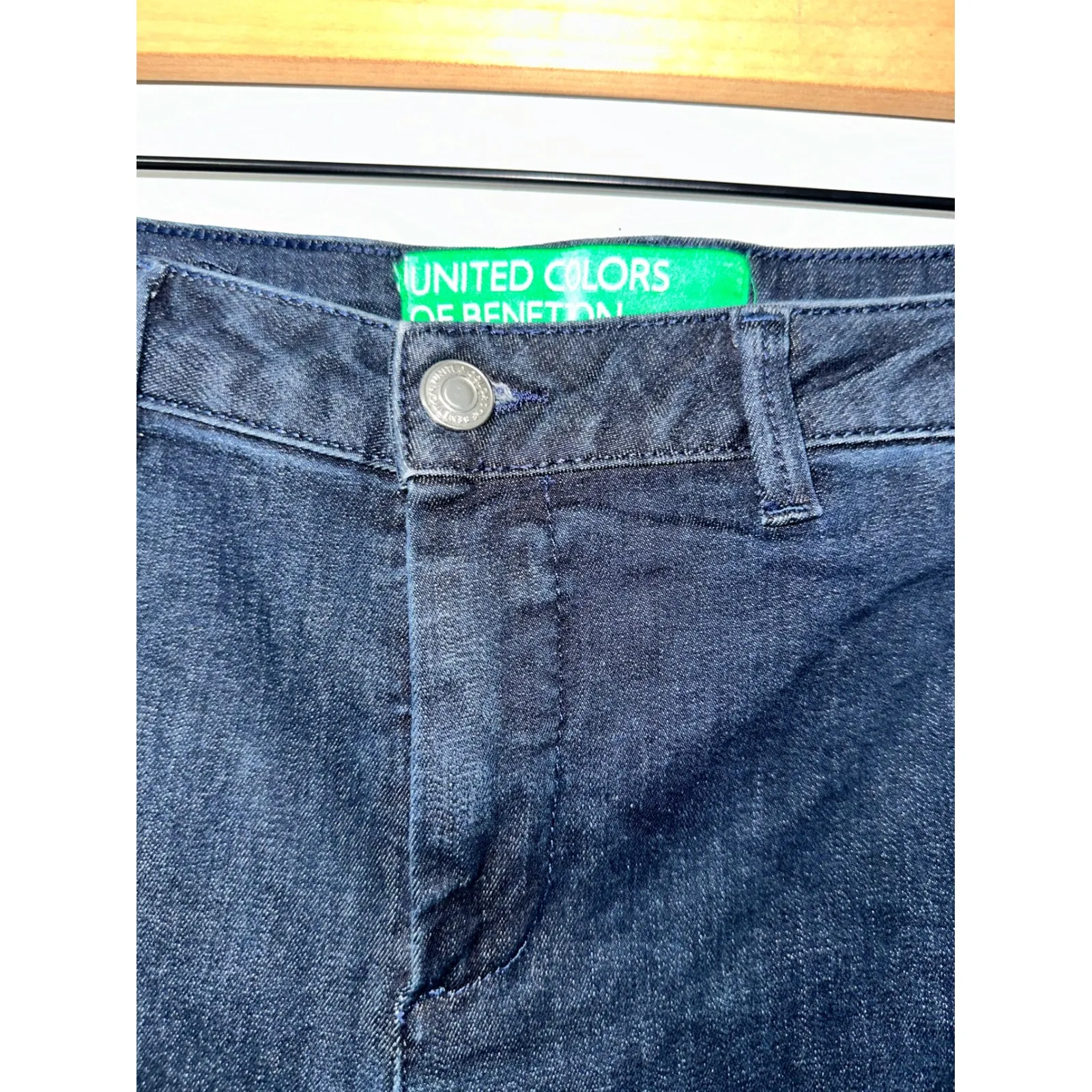 United Colors of Benetton Dark Wash Denim Jeans Women's‎ Size 6 - Image 2