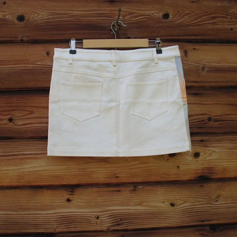 NWT Tibi Print Stretch Cotton Mini Skirt - Image 5